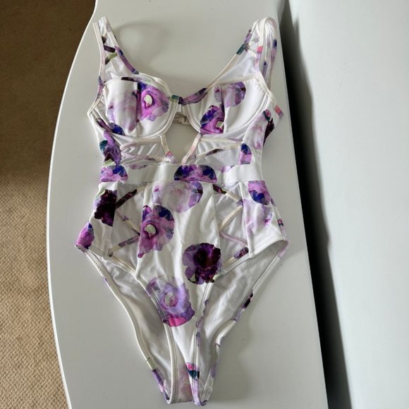 Asos one piece floral swim suit | 36B / US M - Picture 1 of 3